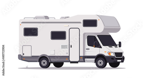 Modern Recreational Vehicle (RV) Illustration