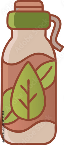 bottle tumbler vector illustration 