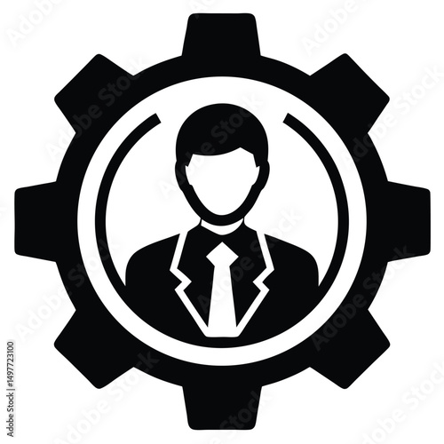 Software Developer element isolated virtual machine on white background