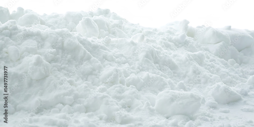 Obraz premium Close Up Texture of a Large Pile of Fresh White Snow