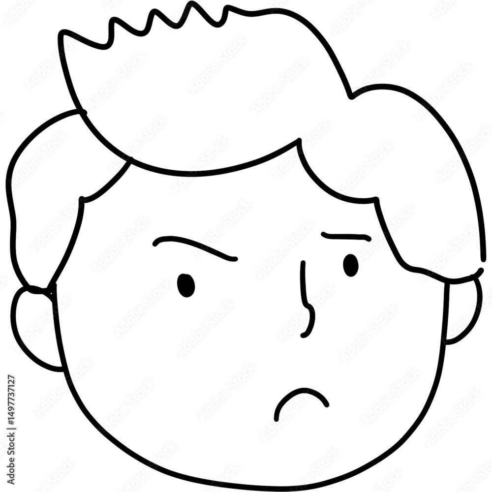 Fototapeta premium Man draw illustration png