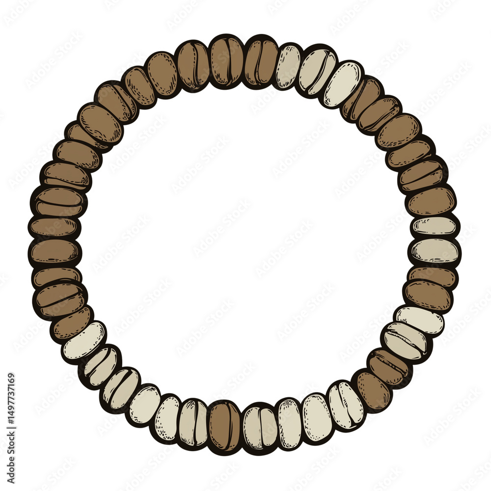 Obraz premium Boho Coffee Dreams Number Icon