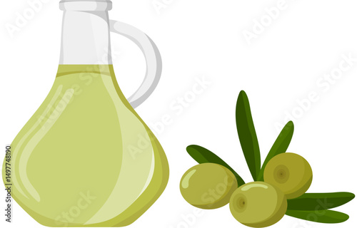 olive oil and olives