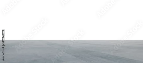 Panel kuchenny z motywem 3d rendering empty concrete floor on white background creating minimalist space