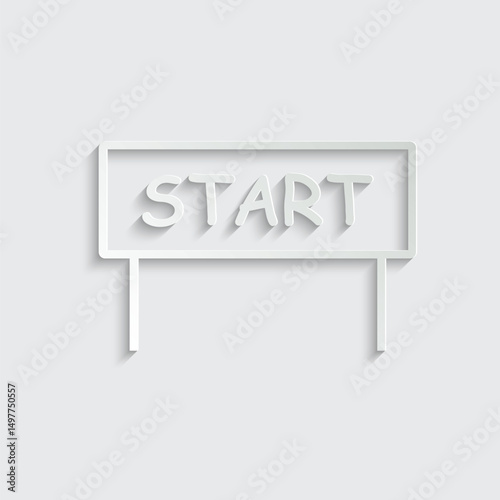 The start icon vector Symbol illustration logo