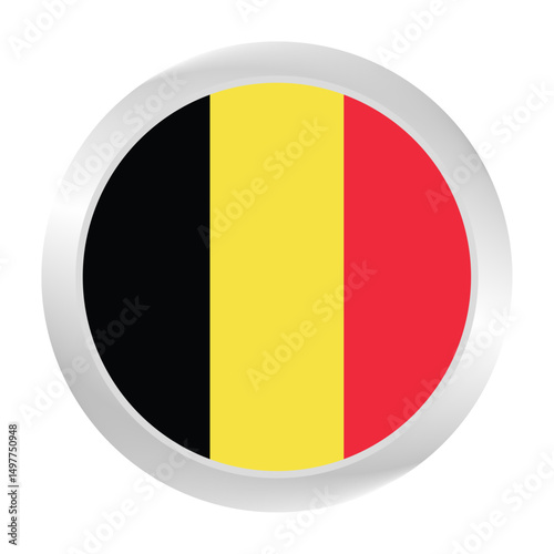 Flag of Belgium. Circle flag icon logo. Round flag. Flag icon. Standard color. Free Download Flag of Belgium. Circle flag icon logo. Round flag. Flag icon. Standard color. - GFXLoad