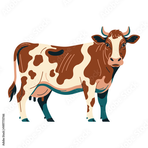 Cow vector artwork image illustration

