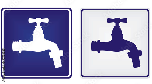 Water traffic sign. vector illustration