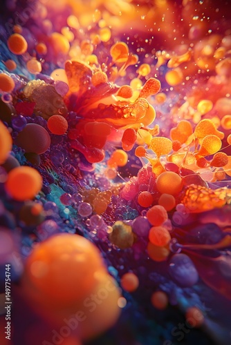 Bacterial growth patterns under the microscope