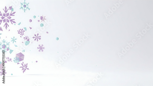 Gradient Winter Snowflake Graphic Design