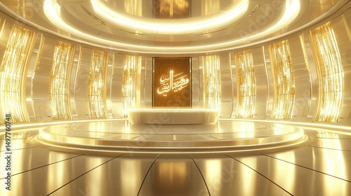 Luxury, futuristic waiting room