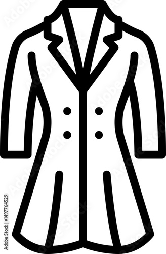 Long coat icon