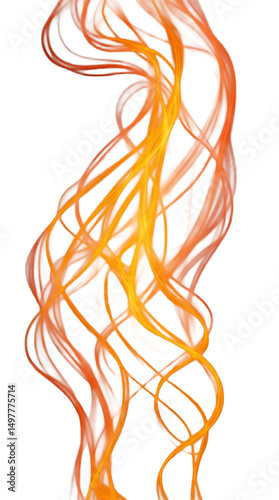 Abstract Flame Effect with Glowing Orange, Red, and Yellow Streaks Twisting into a Vortex of Fire – Phone Wallpaper HD