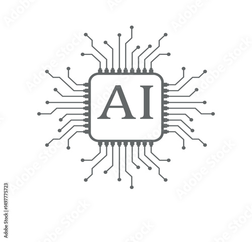 Artificial intelligence circuit line style