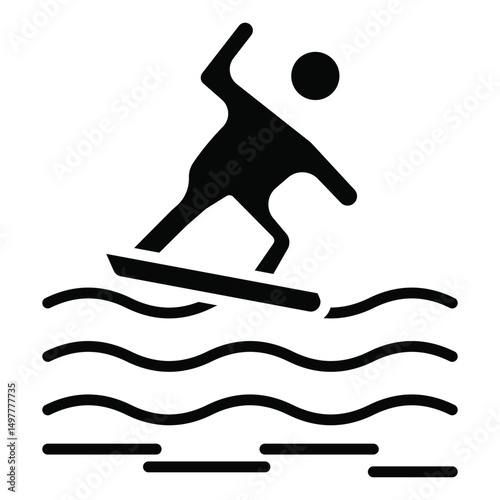 Surfing Icon