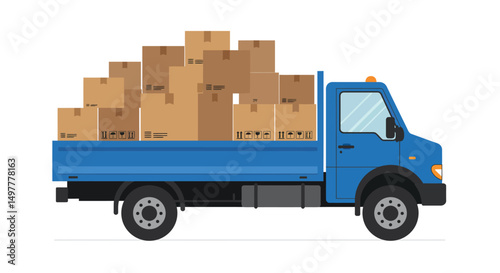  Delivery Truck with Cargo