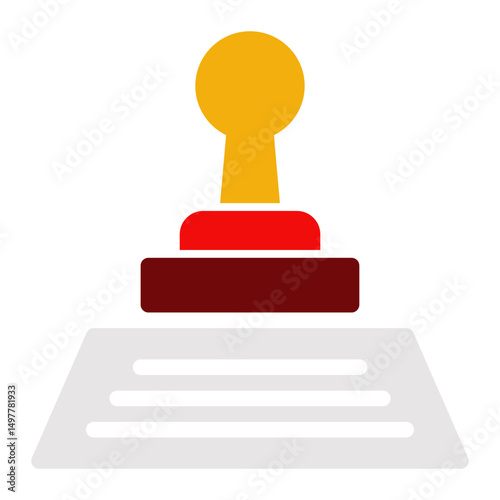 Stamp Icon # Notary Pack Themes # Color Style
