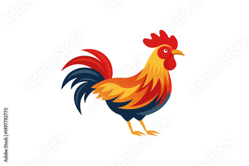 A cock design vector