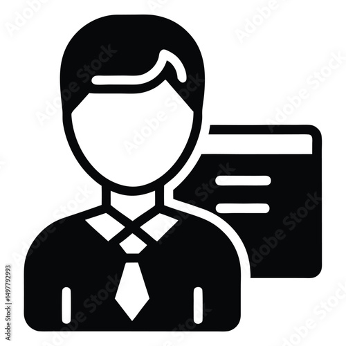 Software Developer element isolated web application on white background