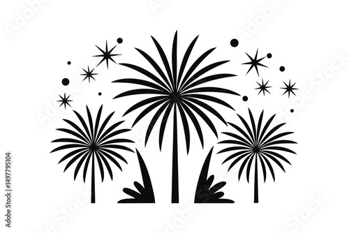 Firework Cartoon Vector Illustration Firework Cartoon Vector Illustration