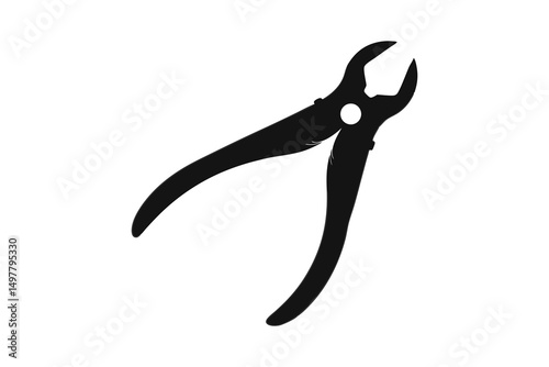 Black utility pliers show robust construction for cutting and gripping tasks efficiently