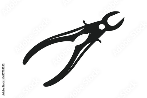 Black utility pliers show robust construction for cutting and gripping tasks efficiently