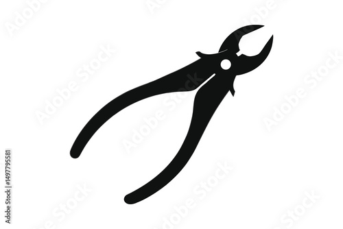 Black utility pliers show robust construction for cutting and gripping tasks efficiently
