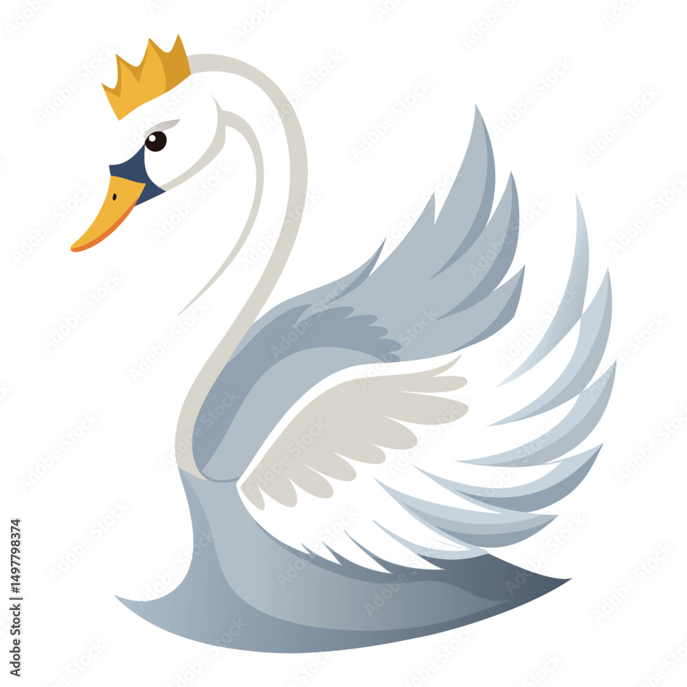 Obraz premium Princess swan
