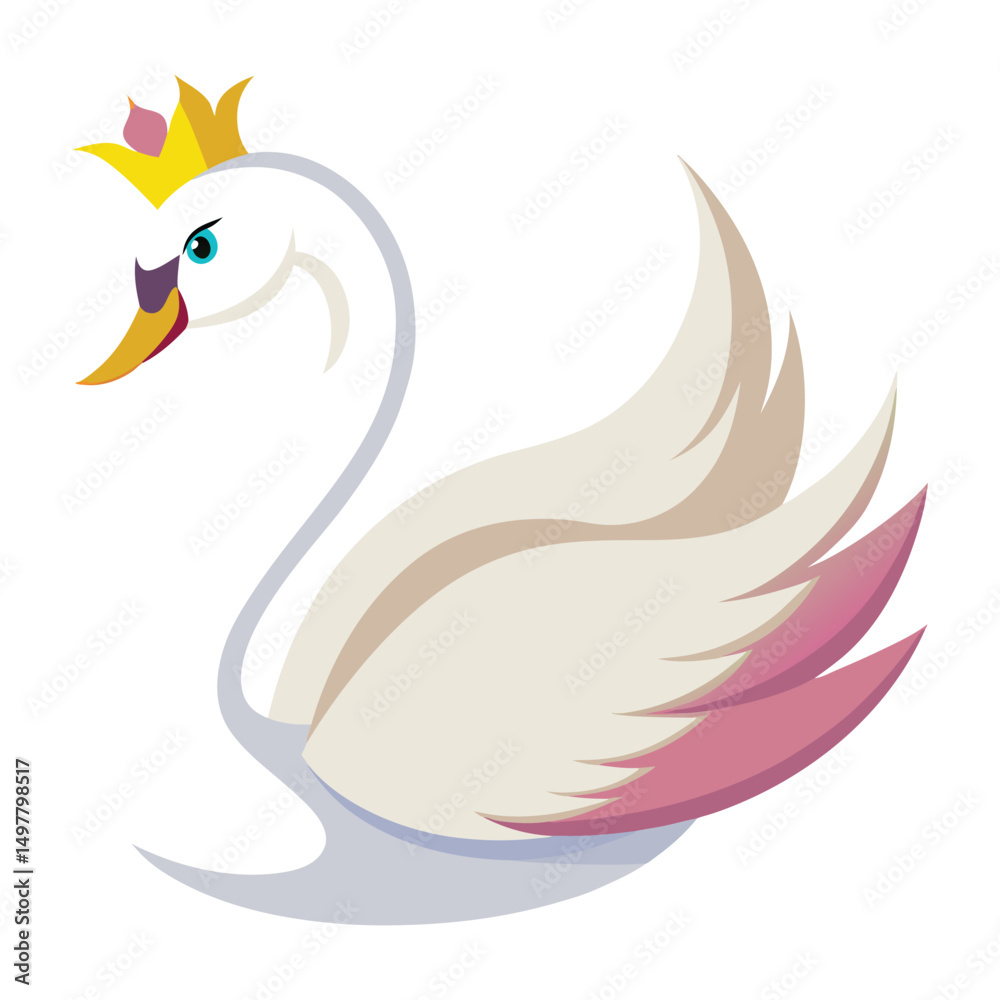 Obraz premium Princess swan