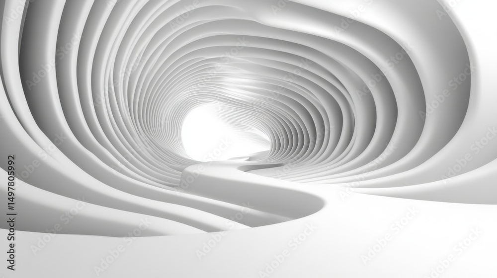 Obraz premium Abstract White Architectural Design.