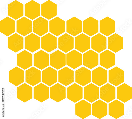yellow honeycomb background