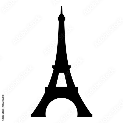 Eiffel tower icon. Vector image