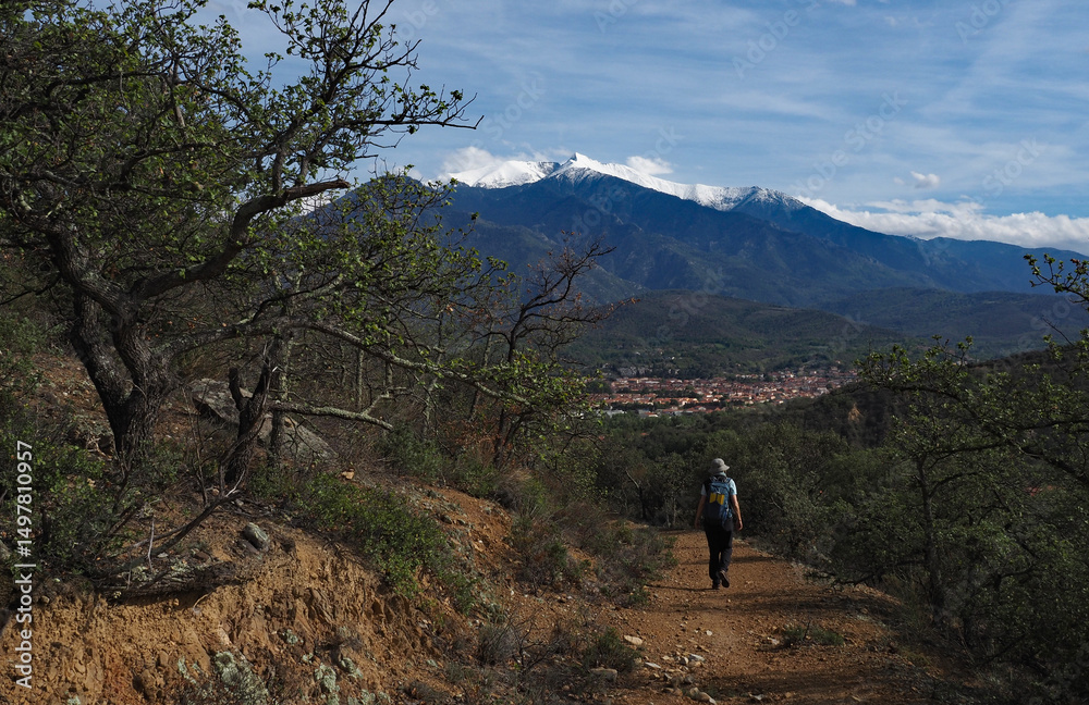 Fototapeta premium Pyrenäen bei Prades, Wandern