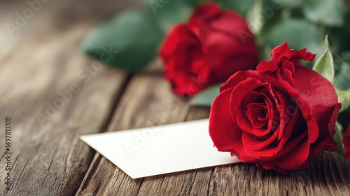 national red rose day holiday tradition blank space for text or a logo