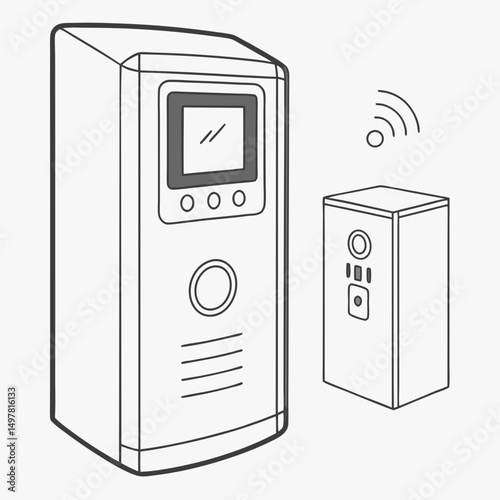 Smart home security system wireless doorbell camera