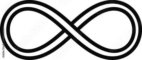 Eternal Loop: A simple, clean rendering of the infinity symbol, representing limitless possibilities.
