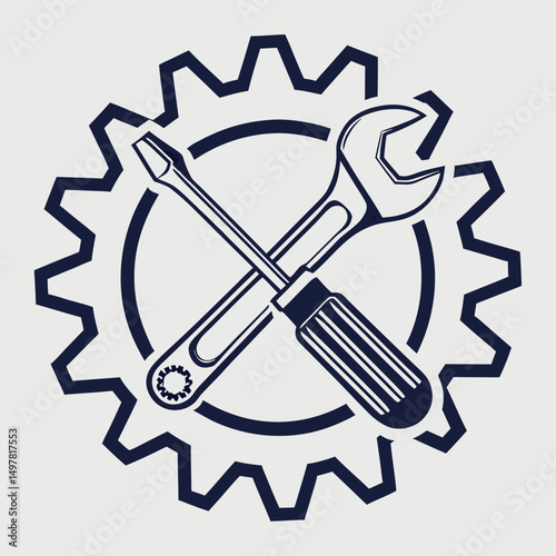 Gear wrench screwdriver tools repair maintenance mechanic engineering industrial