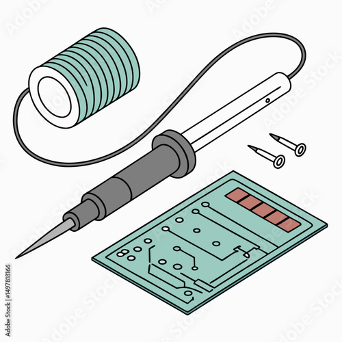 Soldering iron circuit board soldering supplies electronics repair kit