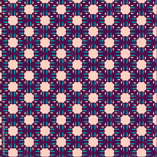Floral Bloom - Seamless editable pattern