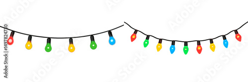 Colorful string lights brighten a festive atmosphere for celebrations and gatherings during evening events in various locations