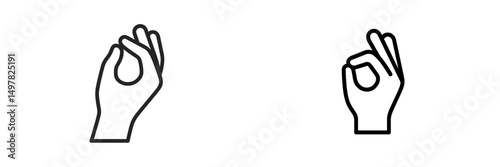 Hands making okay sign gestures against a plain background showcasing the universal expression of affirmation and agreement in a visual format