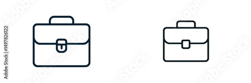 Two briefcases in different styles showcasing professional accessories and office essentials for everyday use