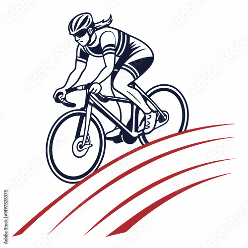 silhouette of a biker