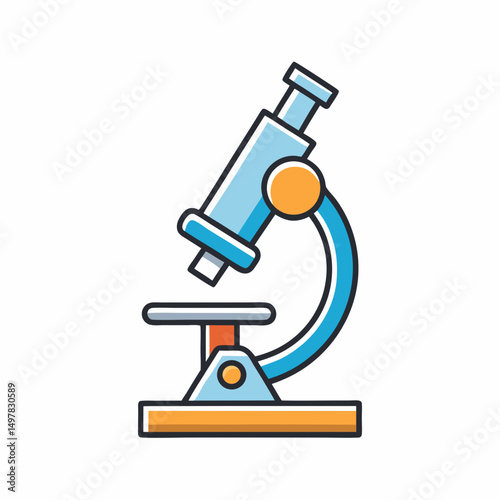 vector microscope icon
