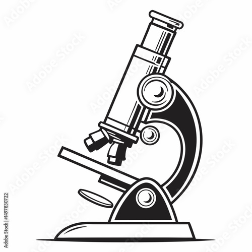 microscope vector illustration