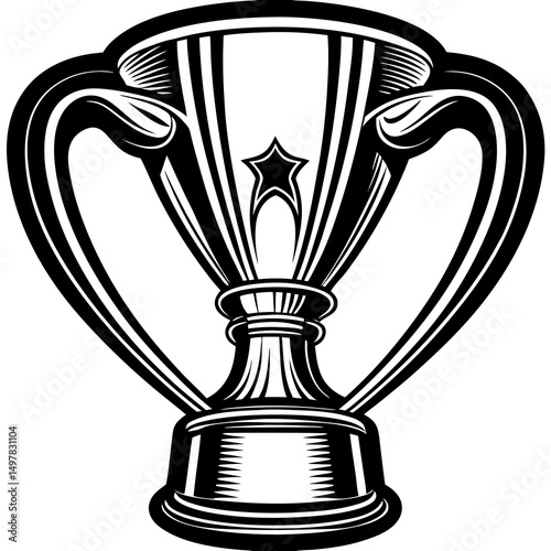 silver trophy cup
