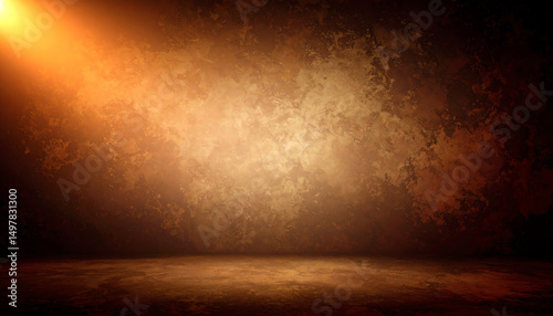 A textured backdrop illuminated by warm light, creating a dramatic ambiance suitable for photography or artistic displays