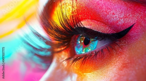 Eye of the world. Beauty glamour valentine's day 