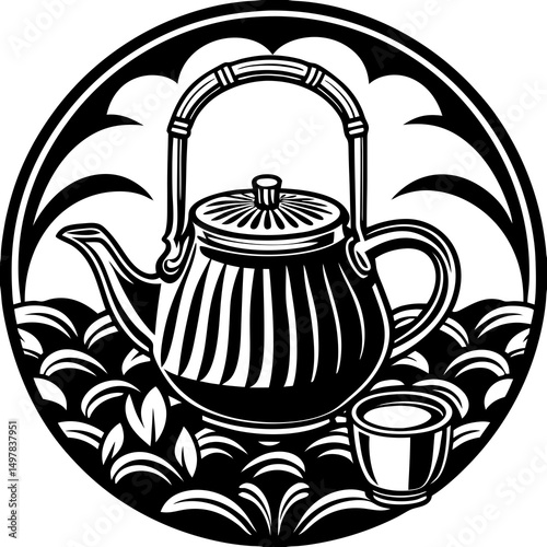 teapot and cup