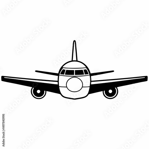 airplane isolated on white background